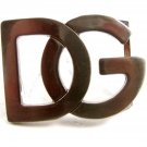 Dolce Gabbana Silvertone DG Belt Buckle