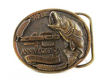 1949 - 1989 Limited Edition 40th Anniversary Edition Zebco Belt Buckle