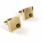 Goldtone & Small Watermelon Rhinestone Cufflinks By SARAH COVENTRY