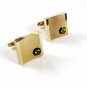 Goldtone & Small Watermelon Rhinestone Cufflinks By SARAH COVENTRY