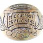 1985 The Outpost Family Band Belt Buckle By PRAIRIE ENTERPRISES 31616