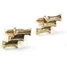 Vintage Goldtone Bamboo Cufflinks 53017