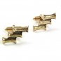 Vintage Goldtone Bamboo Cufflinks 53017