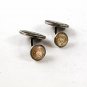 Vintage Sterling Silver & Abalone Cufflnks 91316