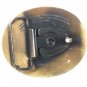 Vintage 1975 Malcolm Hereford Cows Cocktail Brass Belt Buckle 6416