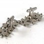 Vintage 3 Dancing Silver Tone Lions Cufflinks By SWANK 111516