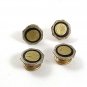 Deco Silvertone Goldtone Black Snap Link Cufflinks BAER & WILDE KUM-A-PART 41217