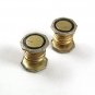 Deco Silvertone Goldtone Black Snap Link Cufflinks BAER & WILDE KUM-A-PART 41217