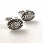 Vintage Silver Tone Cufflinks By SHIELDS 121916