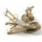 1940's-60's Vintage Silvertone & Blue Sailfish Cufflinks & Tie Clasp 53017