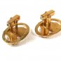 Gold Tone & Brown Horse Head Cufflinks By ANSON PAT PEND 12016