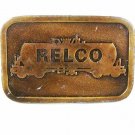 1960's-70's RELCO Locomotives Brass Belt Buckle By HIT LINE USA 72816