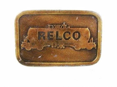 1960's-70's RELCO Locomotives Brass Belt Buckle By HIT LINE USA 72816