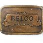 1960's-70's RELCO Locomotives Brass Belt Buckle By HIT LINE USA 72816