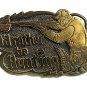 1978 I'd Rather Be Hunting Belt Buckle By GREAT AMERICAN BUCKLE CO. 52217