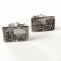 Sterling Silver Monogrammable Cufflinks By FORSTNER 41216