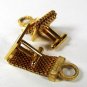 1970's Gold Tone Wrap Around Cufflinks By DANTE 81316