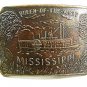 Vintage Queen of the West Mississippi Steamboat Belt Buckle 12017