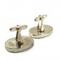 1950's Silvertone Black Venice Gondola Boat Canal Cufflinks 33017