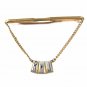 Goldtone Silvertone Red Black Initials R. J. Tie Clasp Unbranded 32116