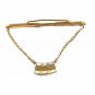 Goldtone Silvertone Red Black Initials R. J. Tie Clasp Unbranded 32116
