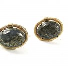 Vintage Gray Goldtone Cufflinks 31417