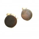 Silver Tone Round Cufflinks by SWANK 12515