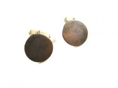 Silver Tone Round Cufflinks by SWANK 12515