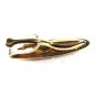 Silvertone Red Goldtone Sword Tie Clasp Unbranded 32116