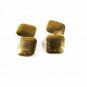 Art Deco Gold Tone Top Silver Tone Cufflinks Unbranded 11316