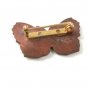 Beautiful Vintage Enameled Copper Butterfly Brooch 6917