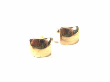 Vintage Gold Tone Cufflinks Unbranded 53116
