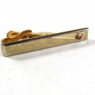 Vintage Gold Tone & Pink Tie Clasp By SWANK 52116