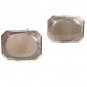 Vintage Sterling Silver & White Cufflinks By ANSON 52016