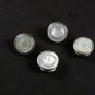 Art Deco Silver Tone & Mother of Pearl Cufflinks By SNAP LINK 62216