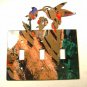 Hummingbird Triple Light Switch Cover Plate Steel Images USA 022615Q