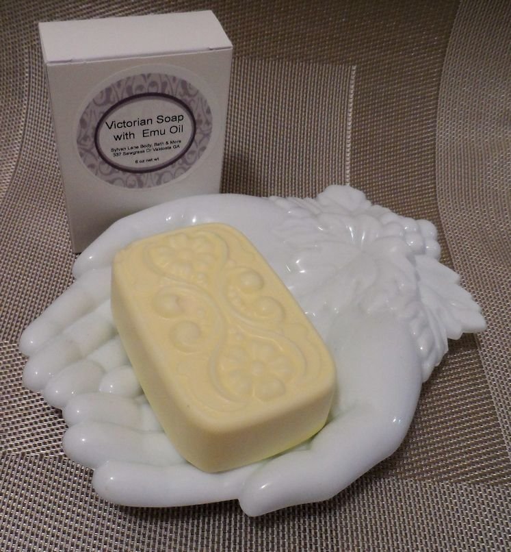 Happy (Type) Scented Emu Oil Soap Victorian Bath Bar Sylvan Lane