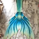 Girls New Mermaid Tails Swimwear Summer Vacation Beachwear with Monofin Aqua Green