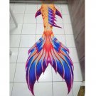 Customized Adult Men Woman Mermaid Tail with Monofin Emperor Style Beach Costumes