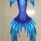 Kids Teens Aquamarine Swimmable Mermaid Tails with Monofin