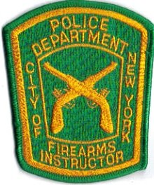 NYPD SPECIAL UNIT Firearms Instructor PATCH