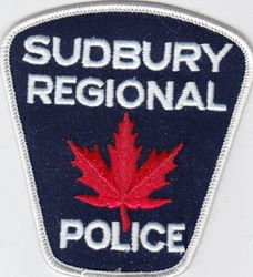 Sudbury regional Police Shoulder Patch-Canada