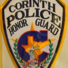 Corinth Texas Police Honor Guard Shoulder Patch