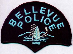 Bellevue Police Department Shoulder Patch Silver-WA