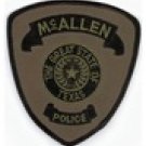 McAllen Texas Police Department specialized subdued uniform shoulder patch