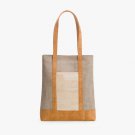 Grey Natural Tote Bag