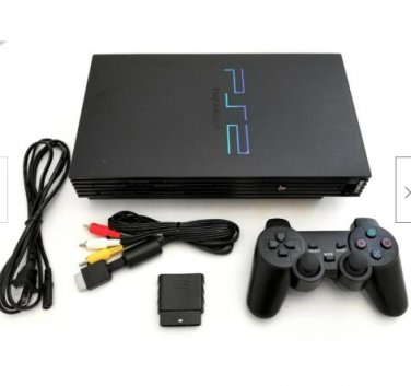 Original SONY PS2 Gaming System Bundle Black Video Game Console PLAYSTATION-2