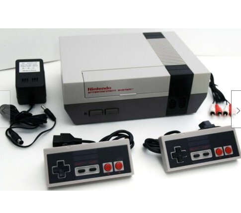 2 CONTROLLER Nintendo Entertainment System NES-001 Video Game Console ...