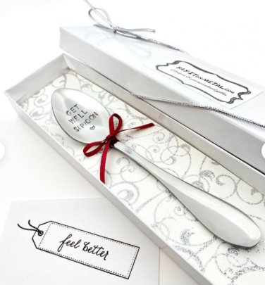 Get well s(p)oon &acirc;�&cent; hand stamped spoon
