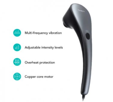 Naipo Handheld Percussion Massager Back Massage Heat Deep Tissue Massaging